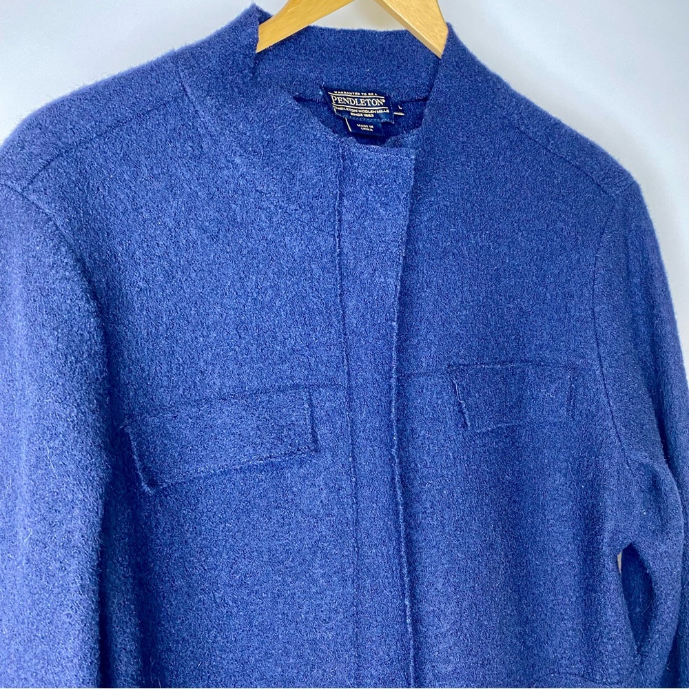 Pendleton Wool Zip-Up Jacket Sweater - image 2